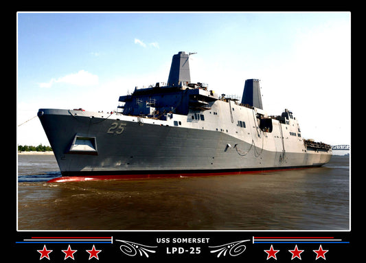 USS Somerset LPD25 Canvas Photo Print