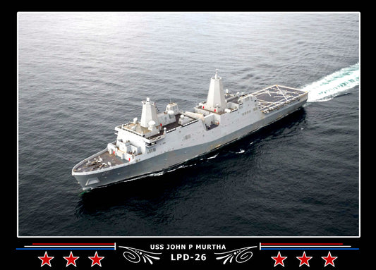 USS John P Murtha LPD26 Canvas Photo Print