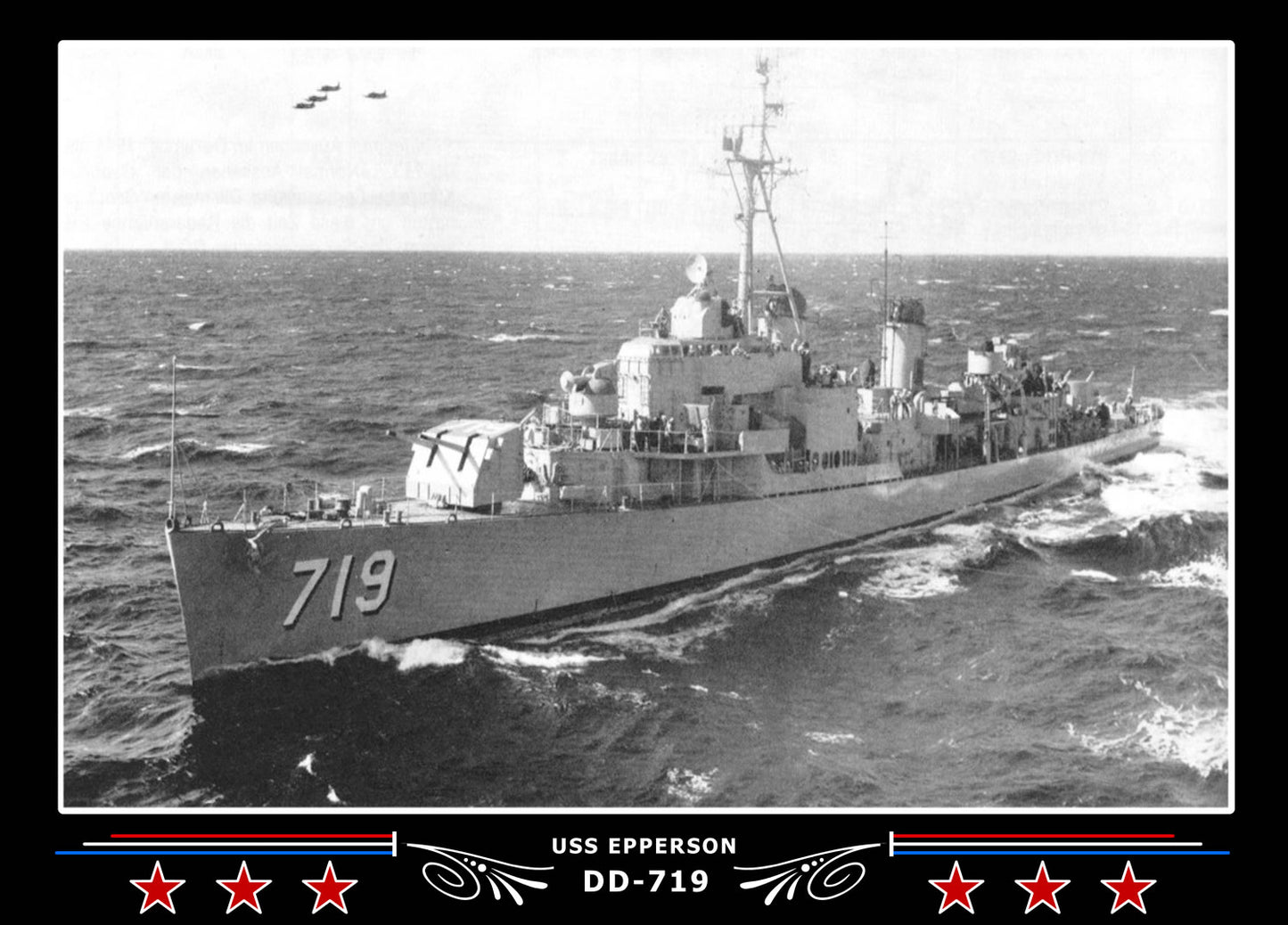 USS Epperson DD-719 Canvas Photo Print