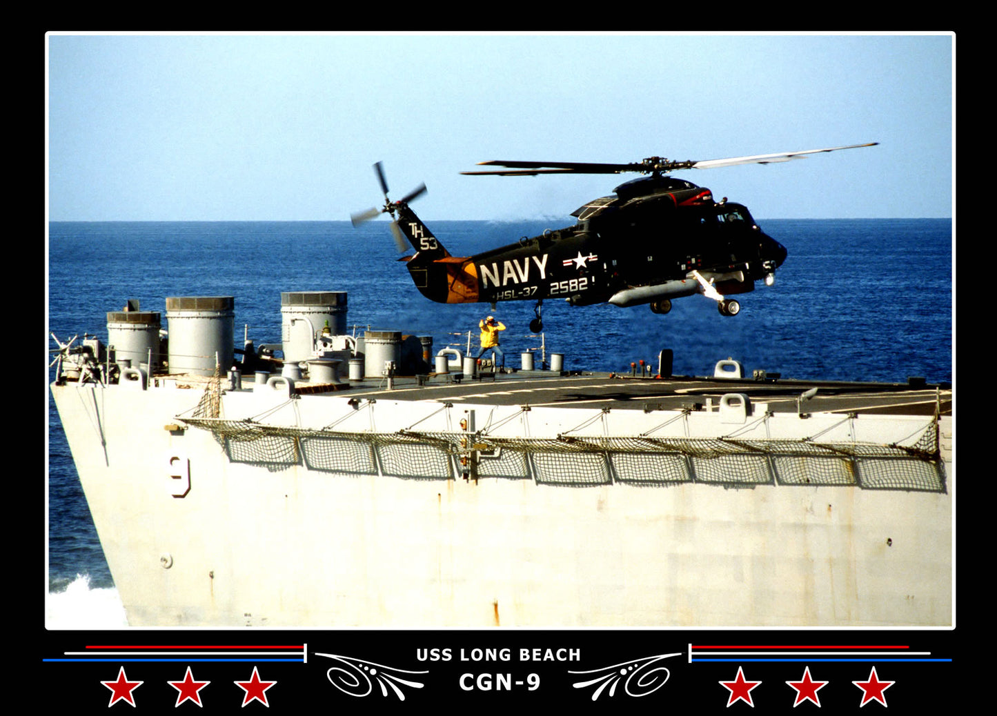 USS Long Beach CGN-9 Canvas Photo Print