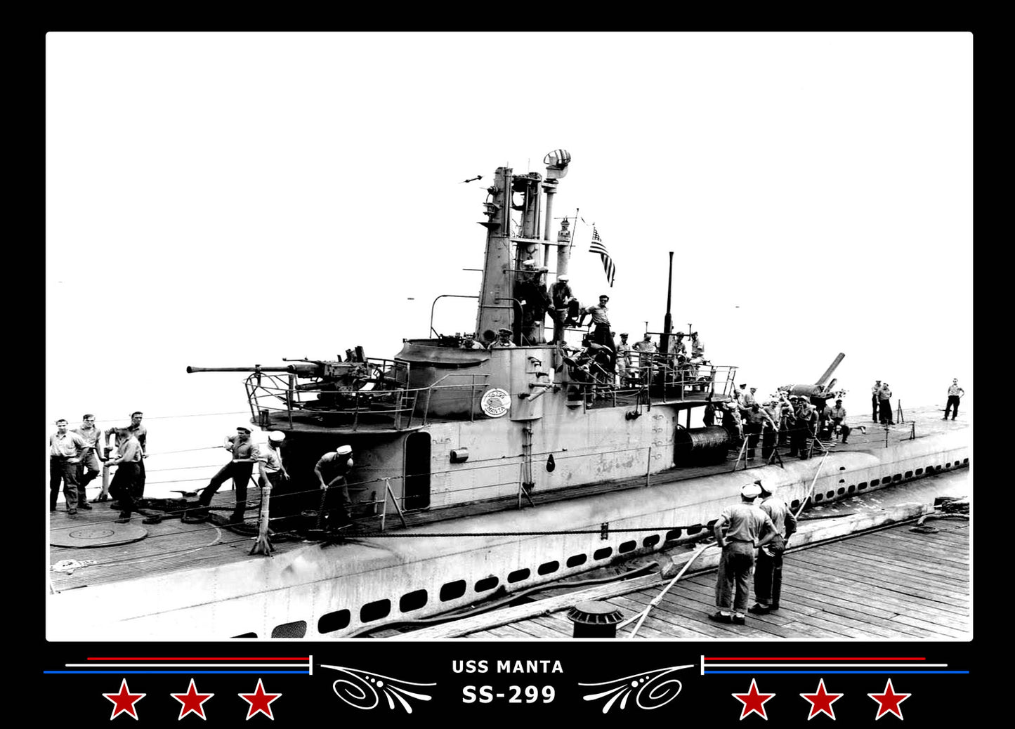USS Manta SS-299 Canvas Photo Print