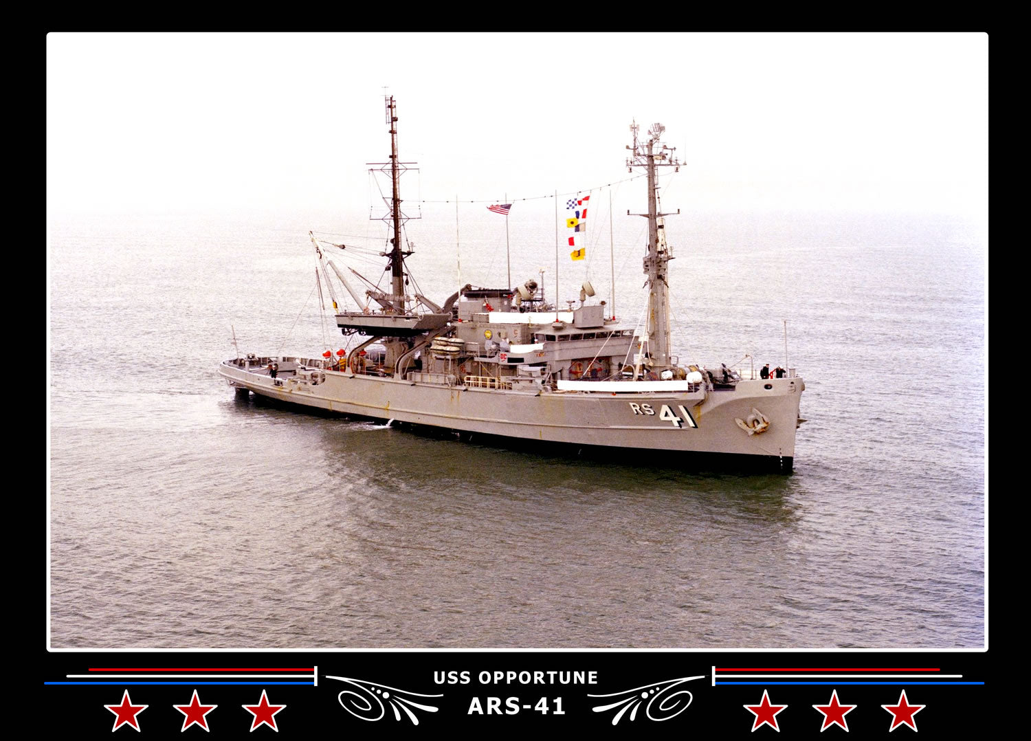 USS Opportune ARS-41 Canvas Photo Print