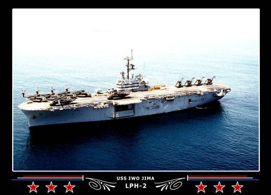USS Iwo Jima LPH2 Canvas Photo Print