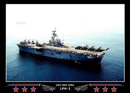 USS Iwo Jima LPH2 Canvas Photo Print