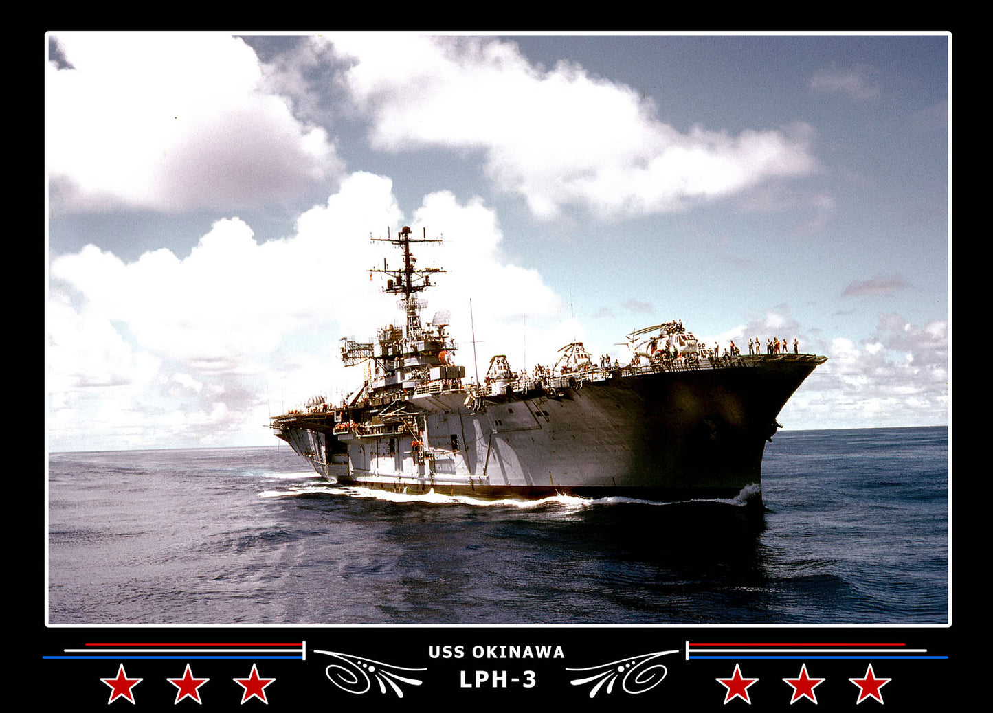 USS Okinawa LPH3 Canvas Photo Print