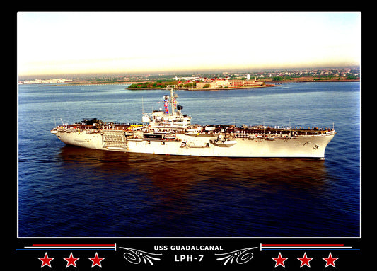 USS Guadalcanal LPH7 Canvas Photo Print