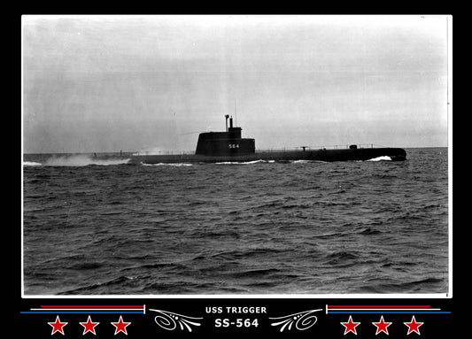 USS Trigger SS-564 Canvas Photo Print