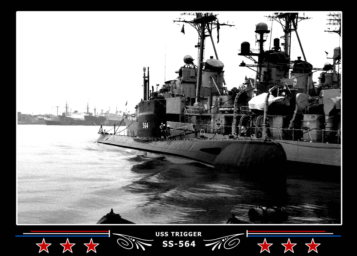 USS Trigger SS-564 Canvas Photo Print