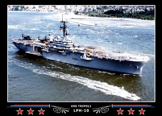 USS Tripoli LPH10 Canvas Photo Print