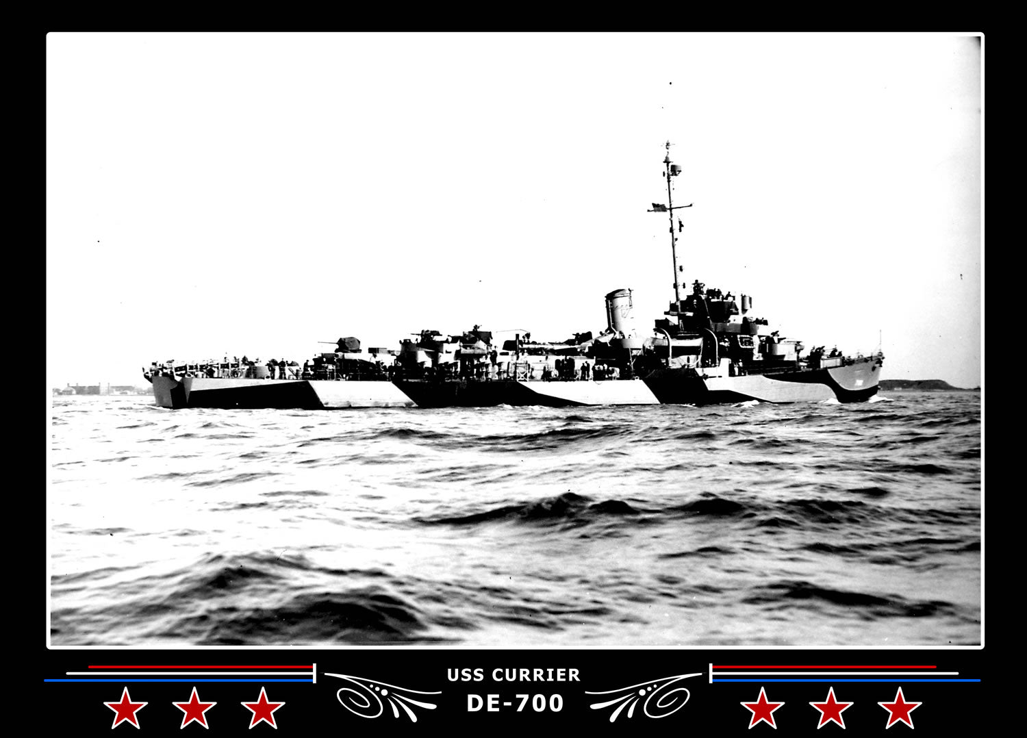 USS Currier DE-700 Canvas Photo Print