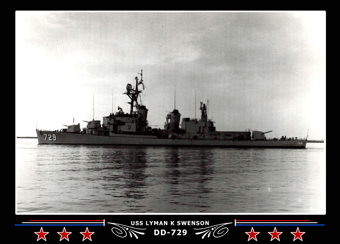 USS Lyman K Swenson DD-729 Canvas Photo Print