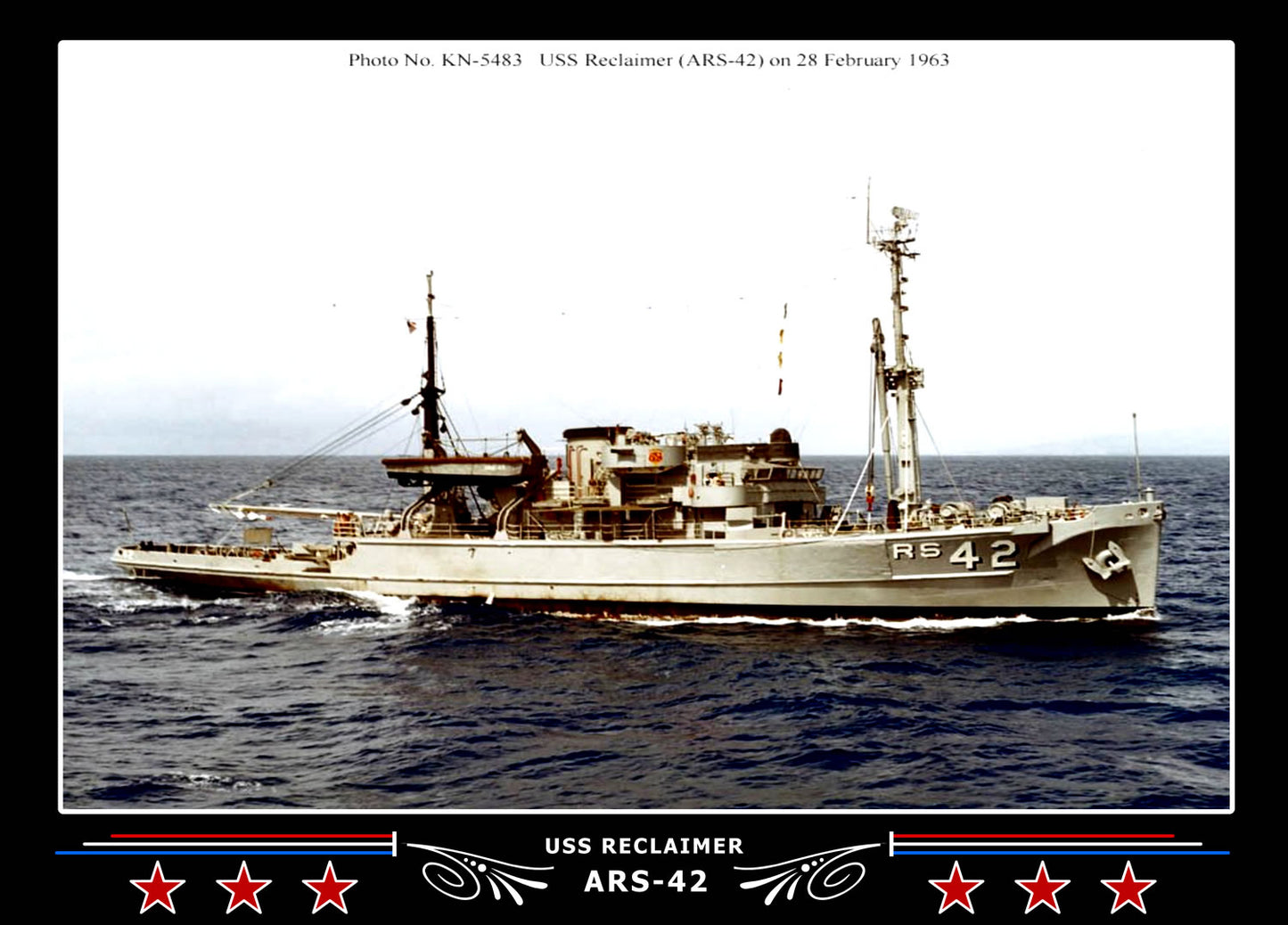 USS Reclaimer ARS-42 Canvas Photo Print