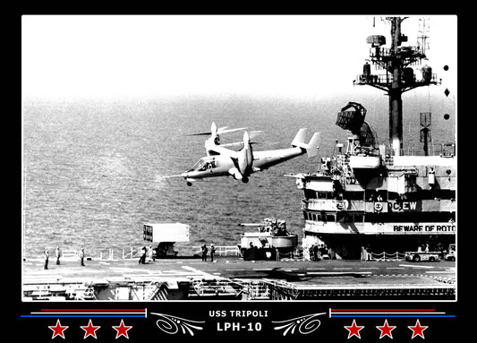 USS Tripoli LPH10 Canvas Photo Print
