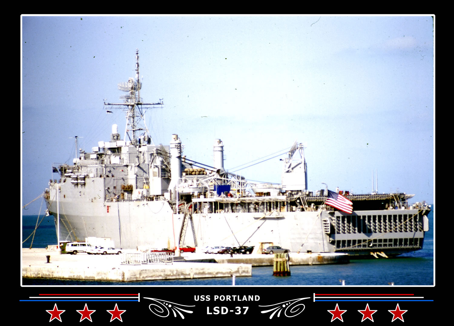 USS Portland LSD37 Canvas Photo Print
