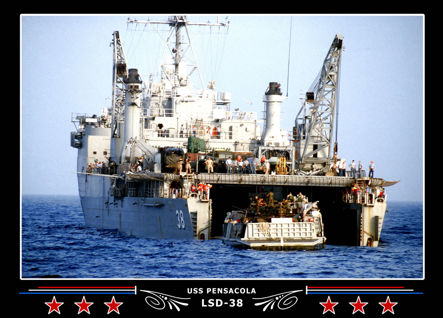USS Pensacola LSD38 Canvas Photo Print