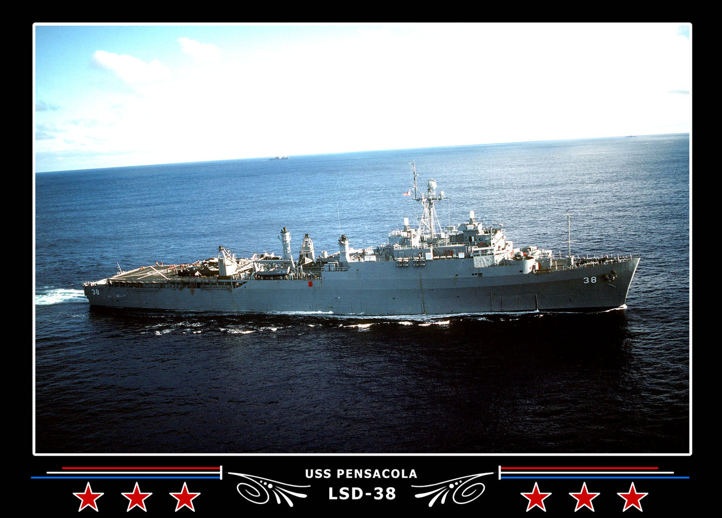 USS Pensacola LSD38 Canvas Photo Print