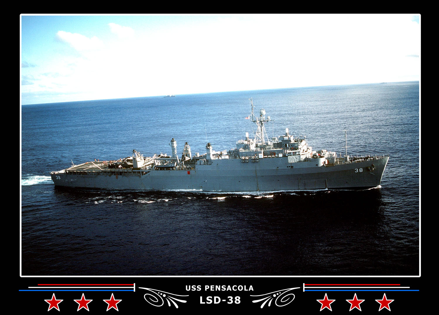 USS Pensacola LSD38 Canvas Photo Print