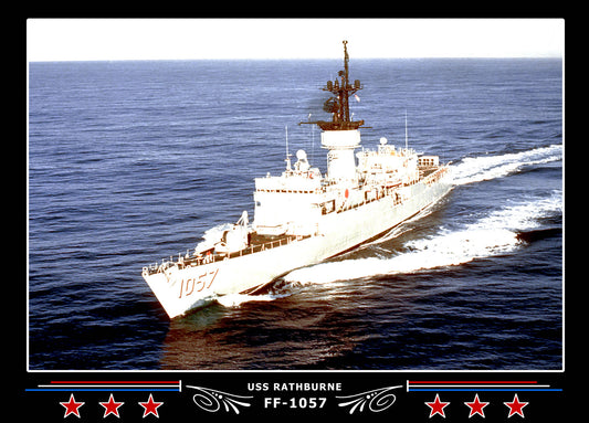 USS Rathburne FF-1057 Canvas Photo Print