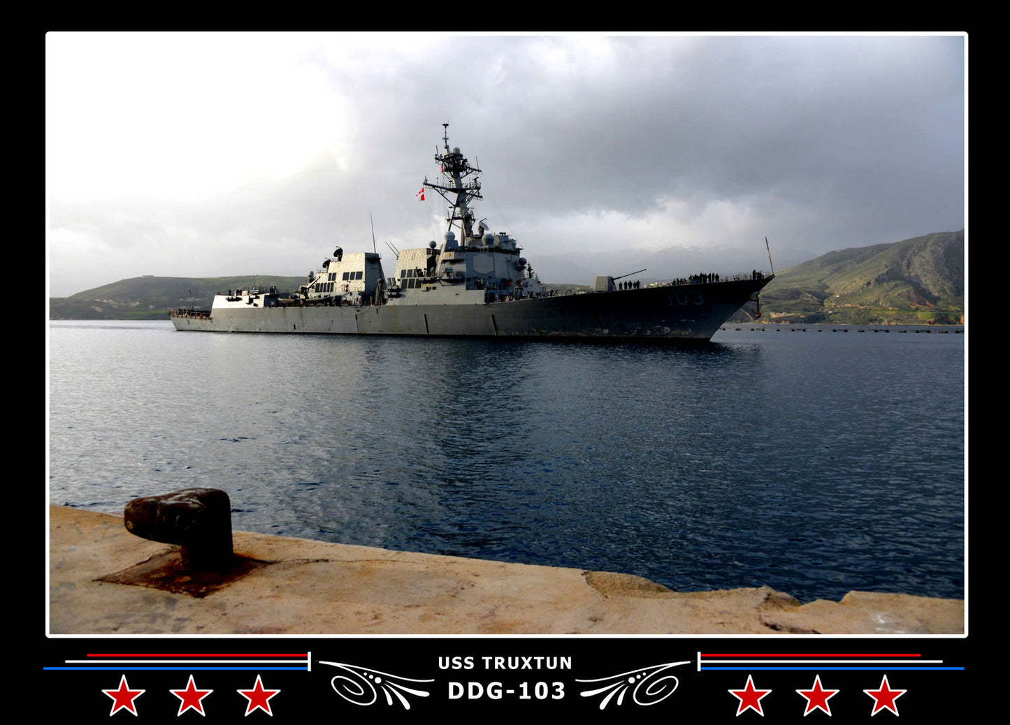 USS Truxtun DDG-103 Canvas Photo Print