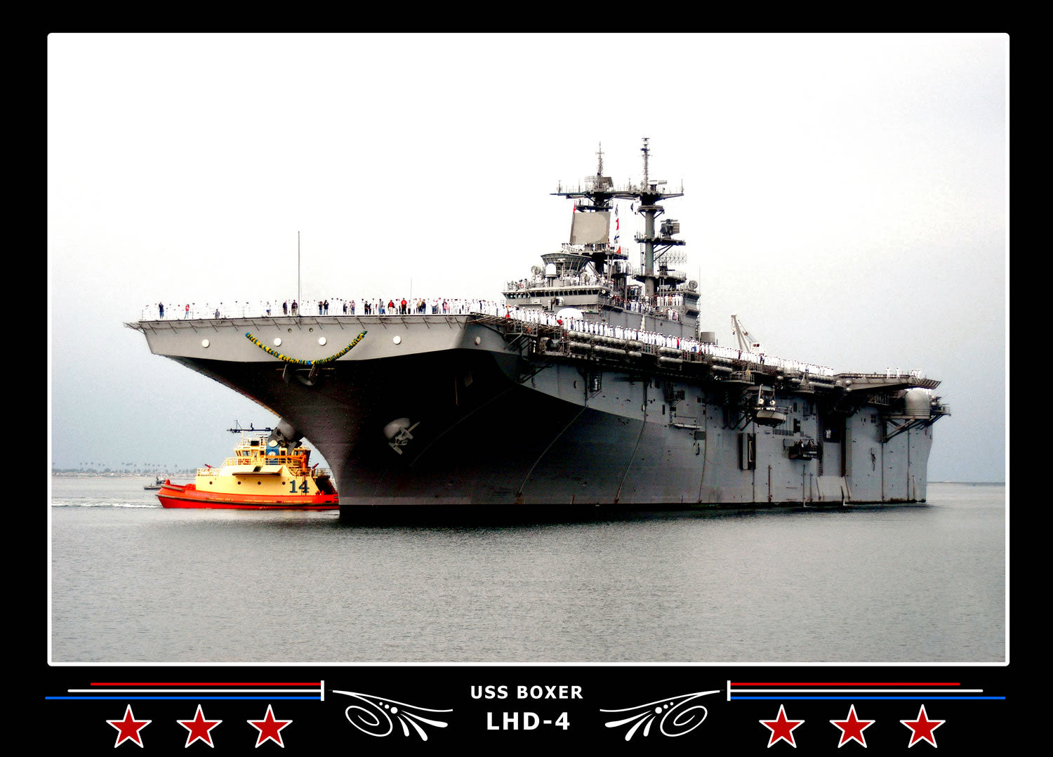 USS Boxer LHD4 Canvas Photo Print