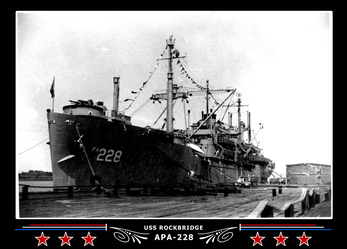 USS Rockbridge APA228 Canvas Photo Print