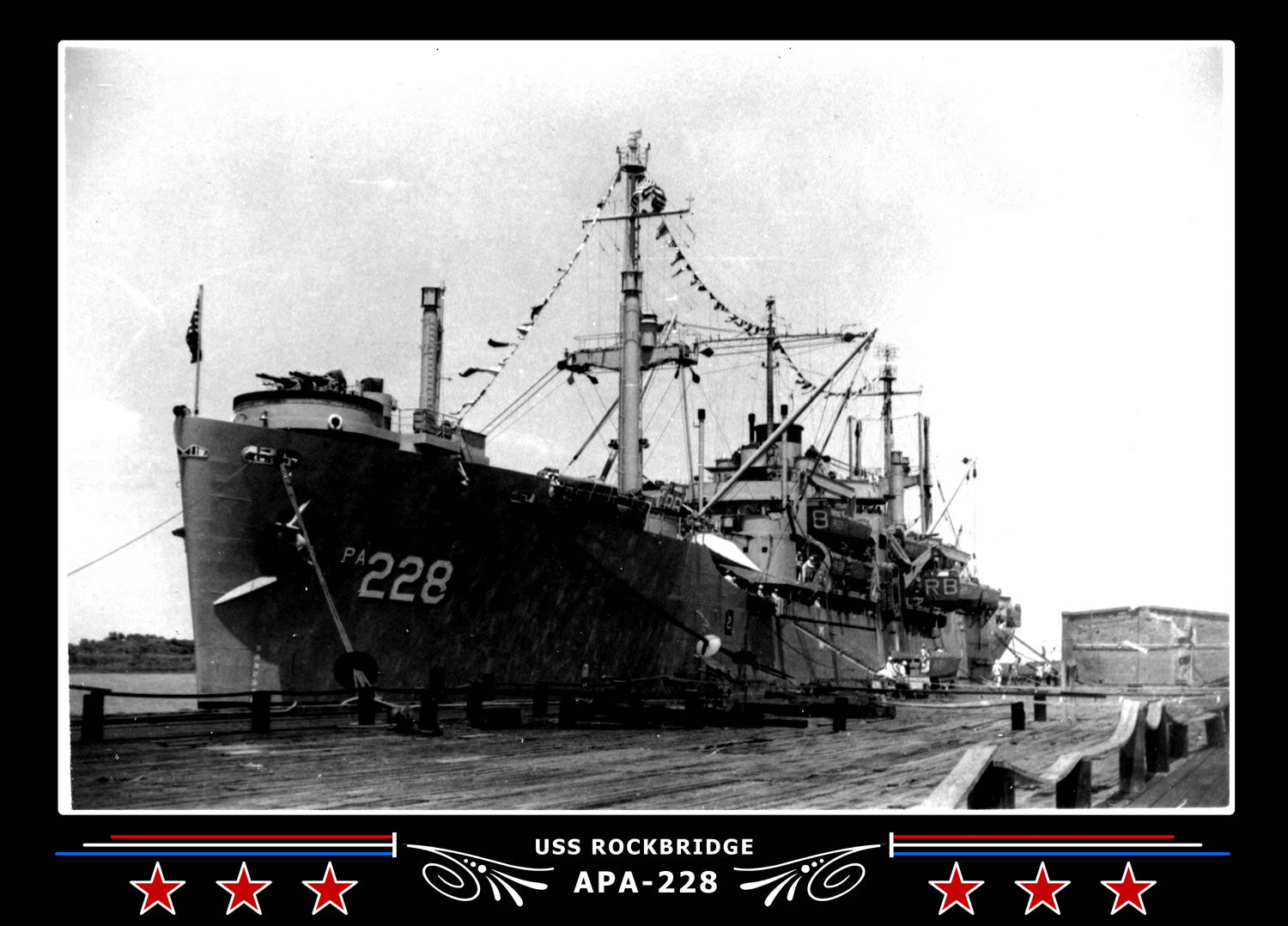 USS Rockbridge APA228 Canvas Photo Print