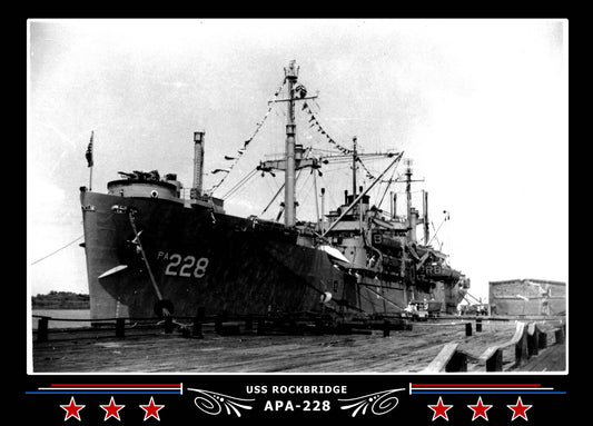 USS Rockbridge APA228 Canvas Photo Print