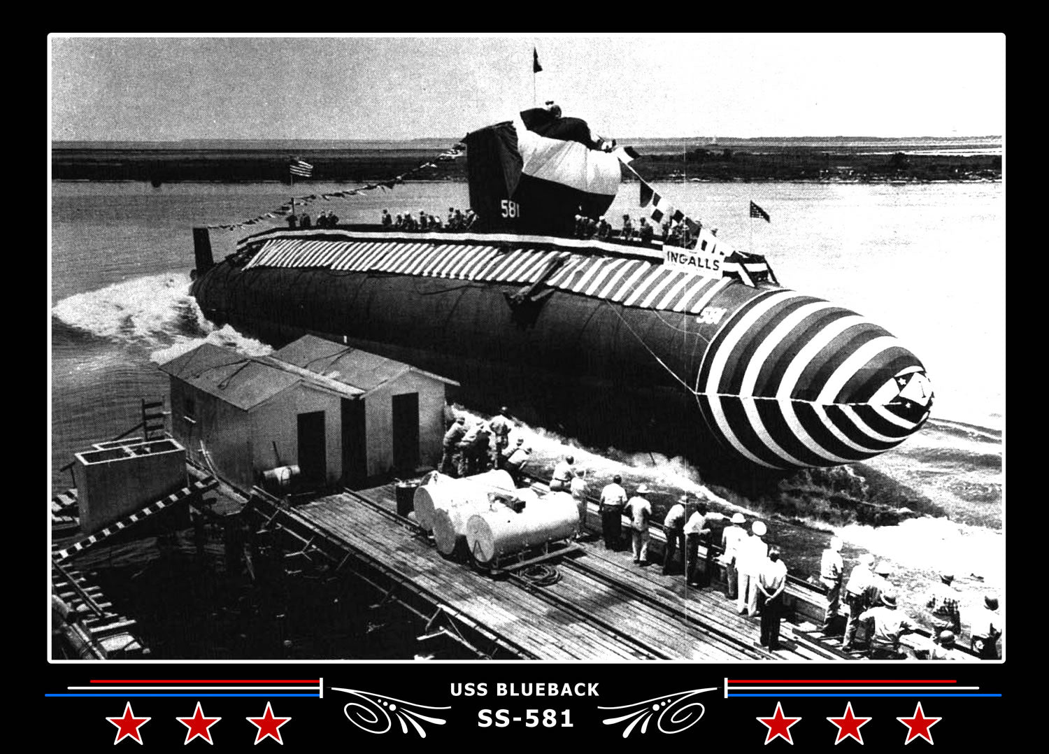 USS Blueback SS-581 Canvas Photo Print