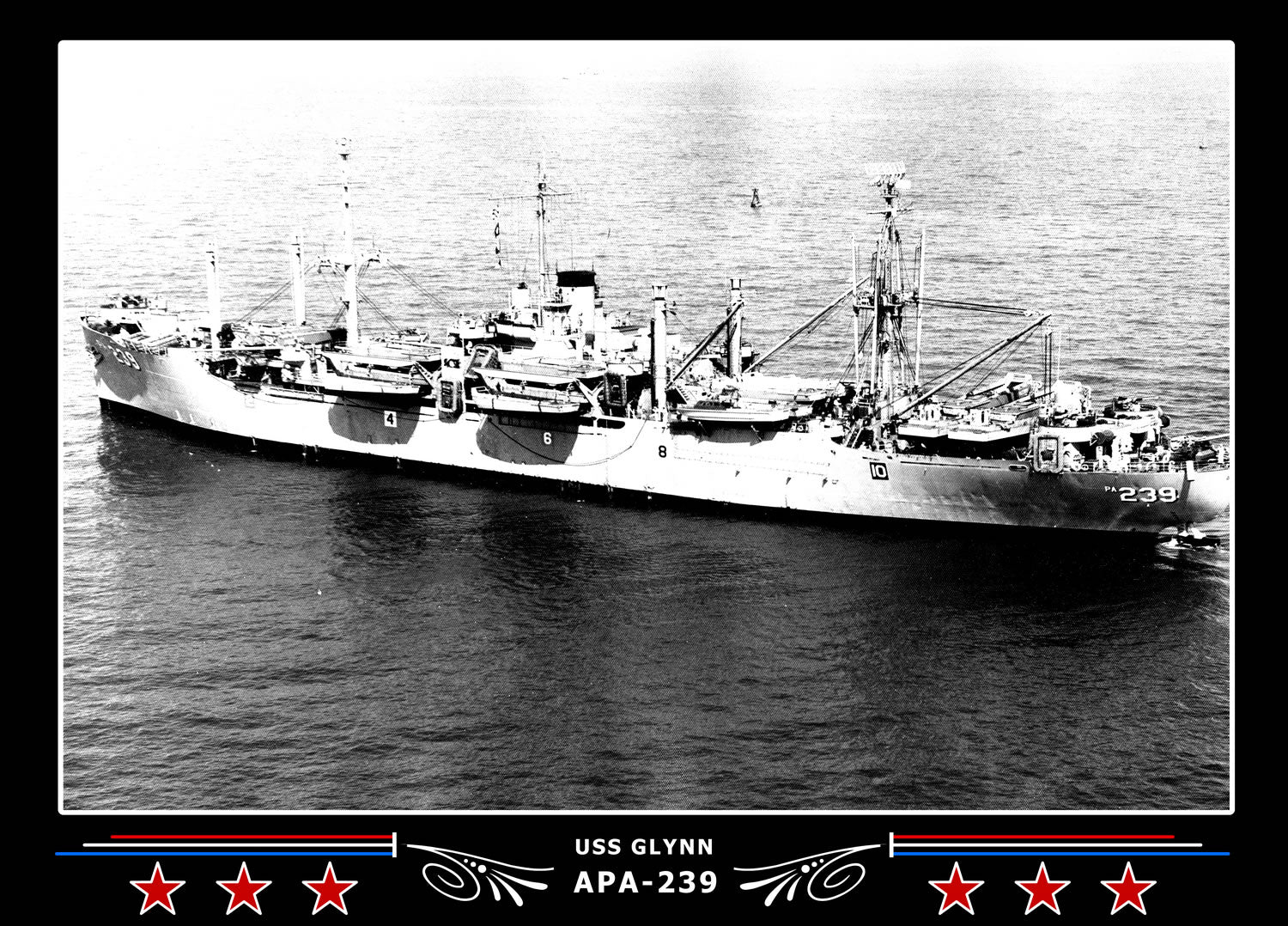 USS Glynn APA239 Canvas Photo Print