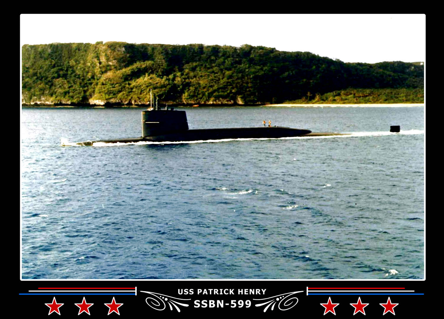 USS Patrick Henry SSBN-599 Canvas Photo Print
