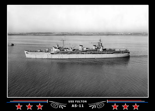 USS Fulton AS-11 Canvas Photo Print
