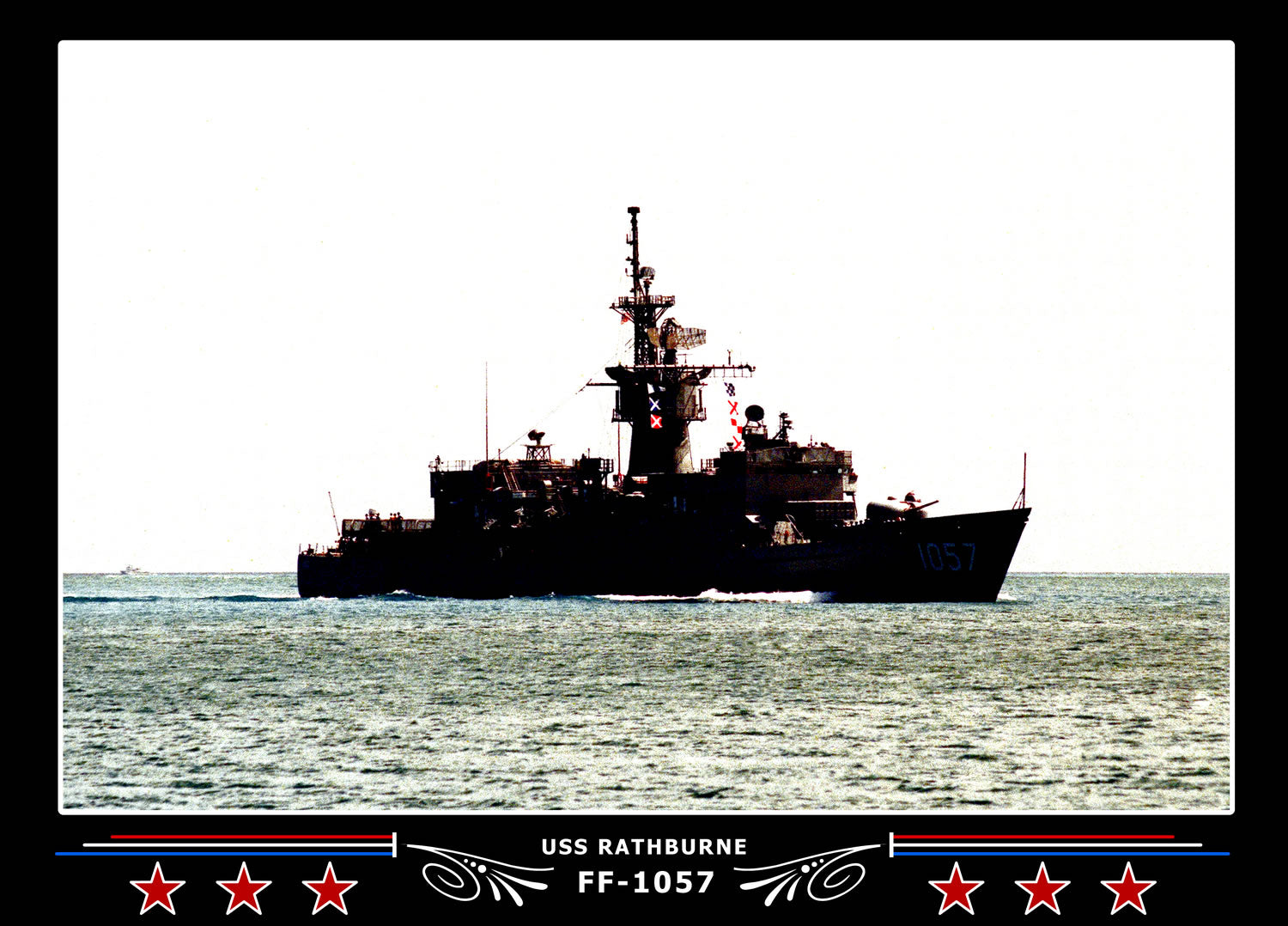 USS Rathburne FF-1057 Canvas Photo Print