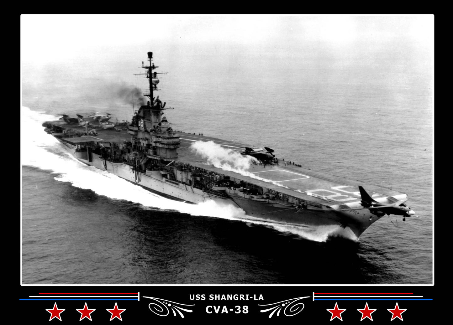 USS Shangri-La CVA-38 Canvas Photo Print
