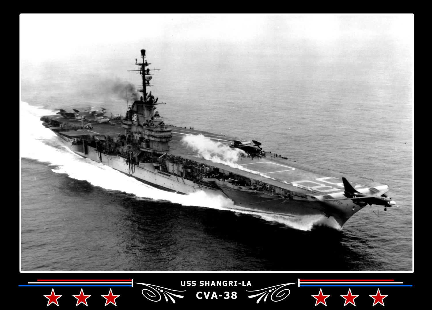 USS Shangri-La CVA-38 Canvas Photo Print