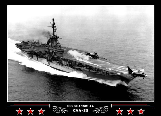 USS Shangri-La CVA-38 Canvas Photo Print