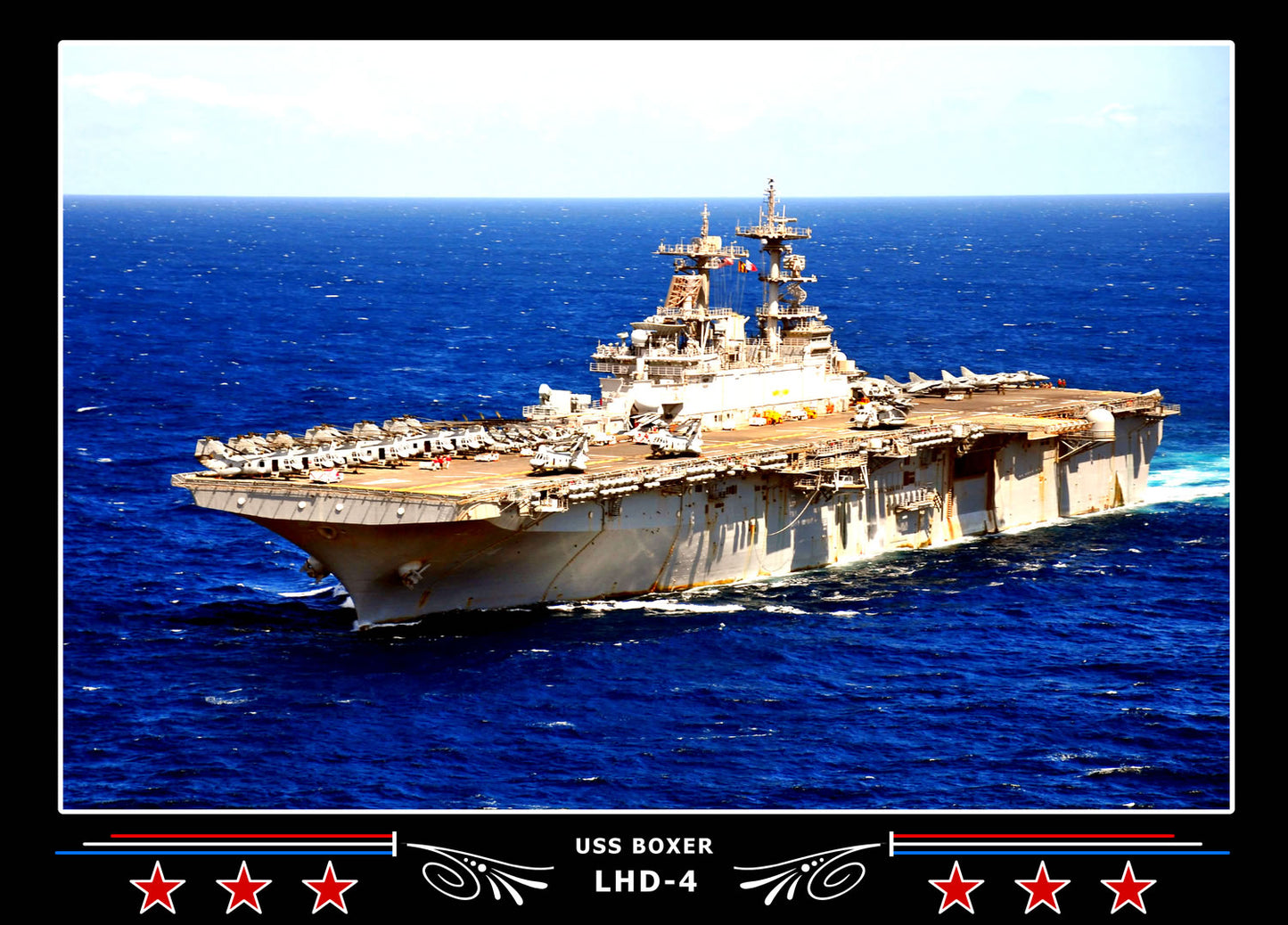USS Boxer LHD4 Canvas Photo Print