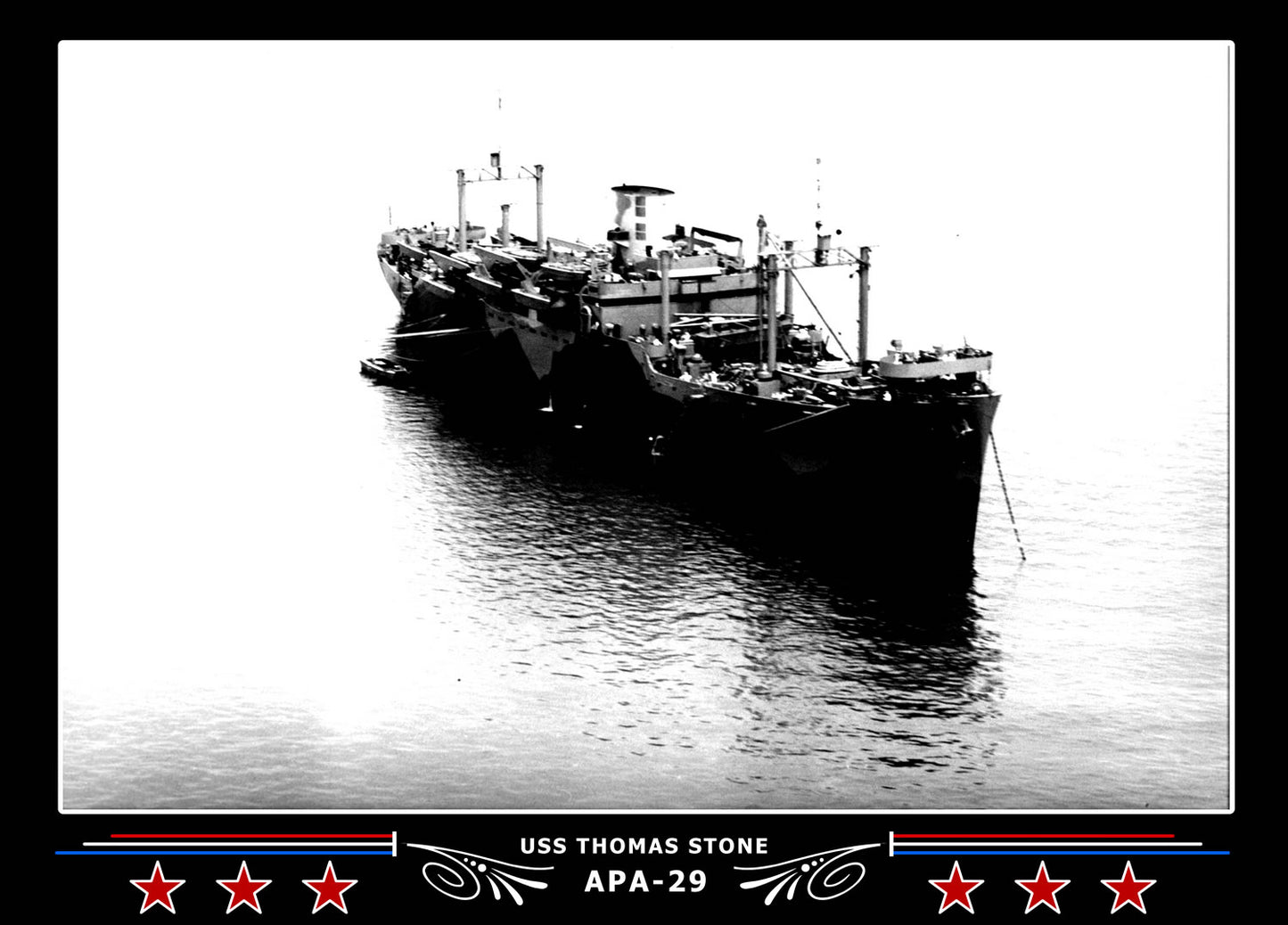 USS Thomas Stone APA29 Canvas Photo Print