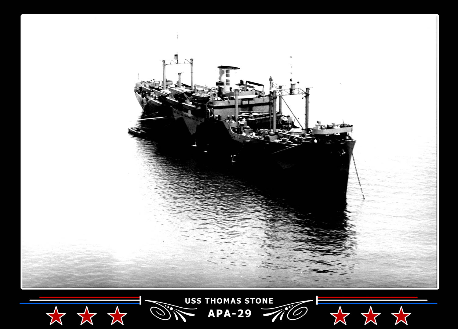 USS Thomas Stone APA29 Canvas Photo Print