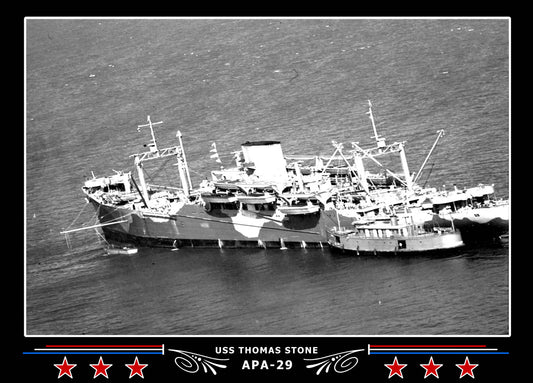 USS Thomas Stone APA29 Canvas Photo Print