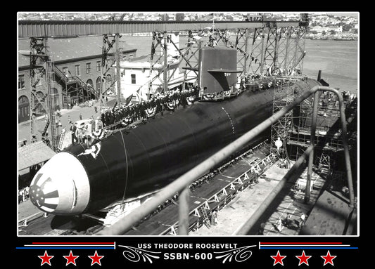 USS Theodore Roosevelt SSBN-600 Canvas Photo Print