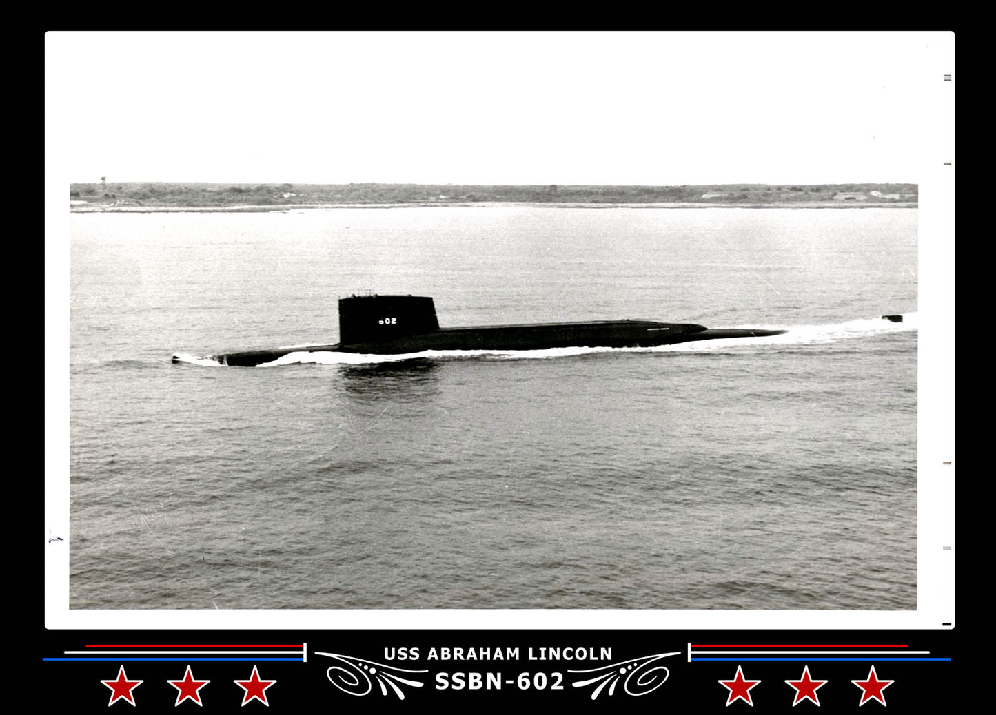 USS Abraham Lincoln SSBN-602 Canvas Photo Print