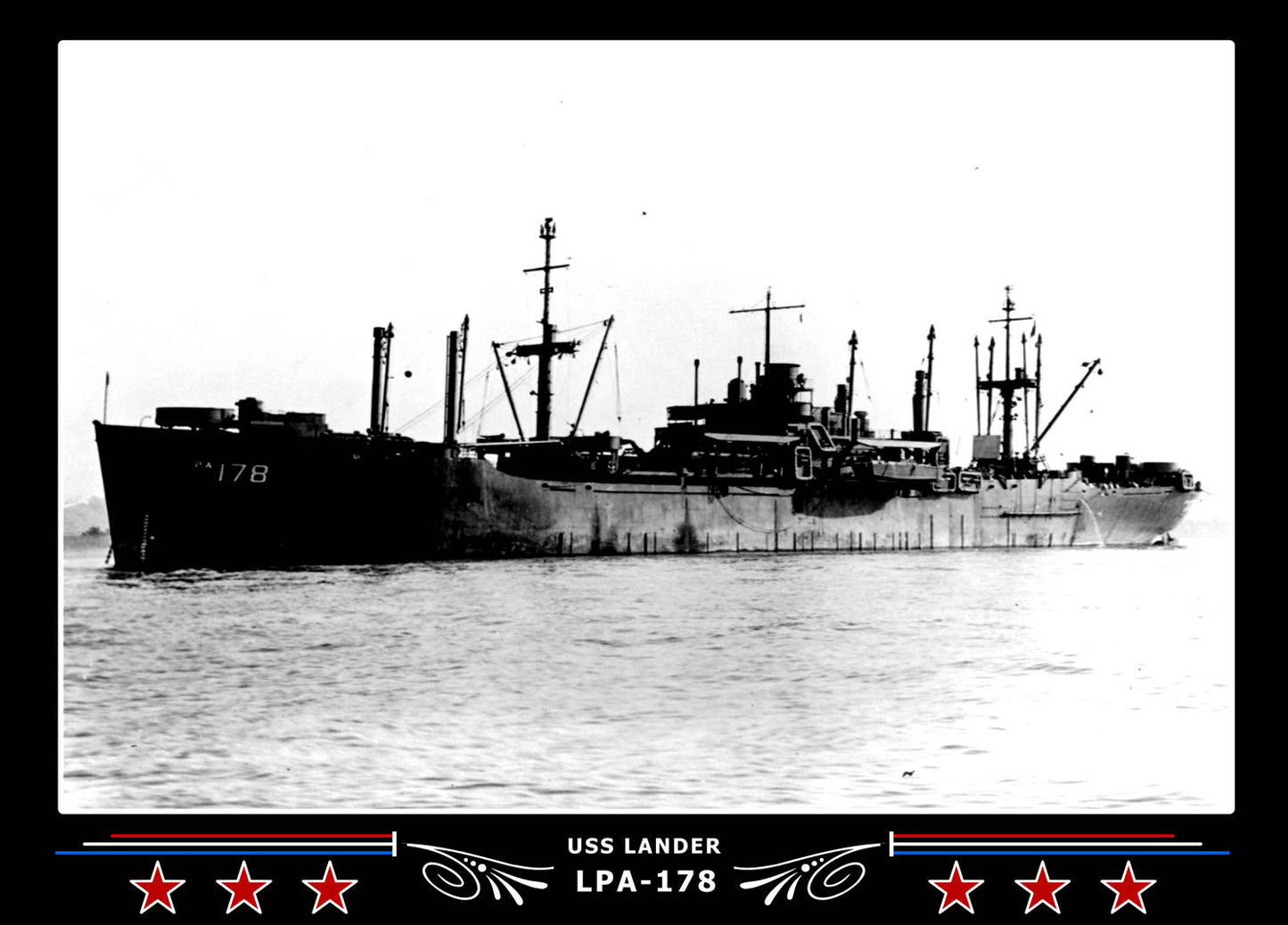 USS Lander LPA178 Canvas Photo Print