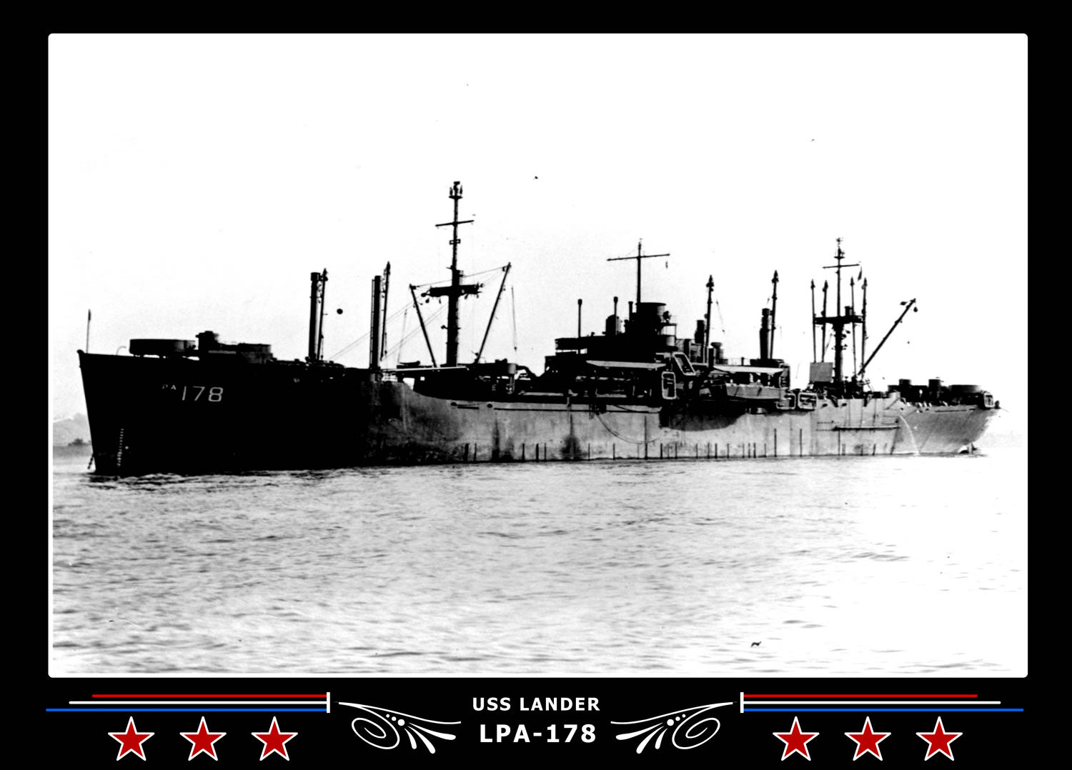 USS Lander LPA178 Canvas Photo Print