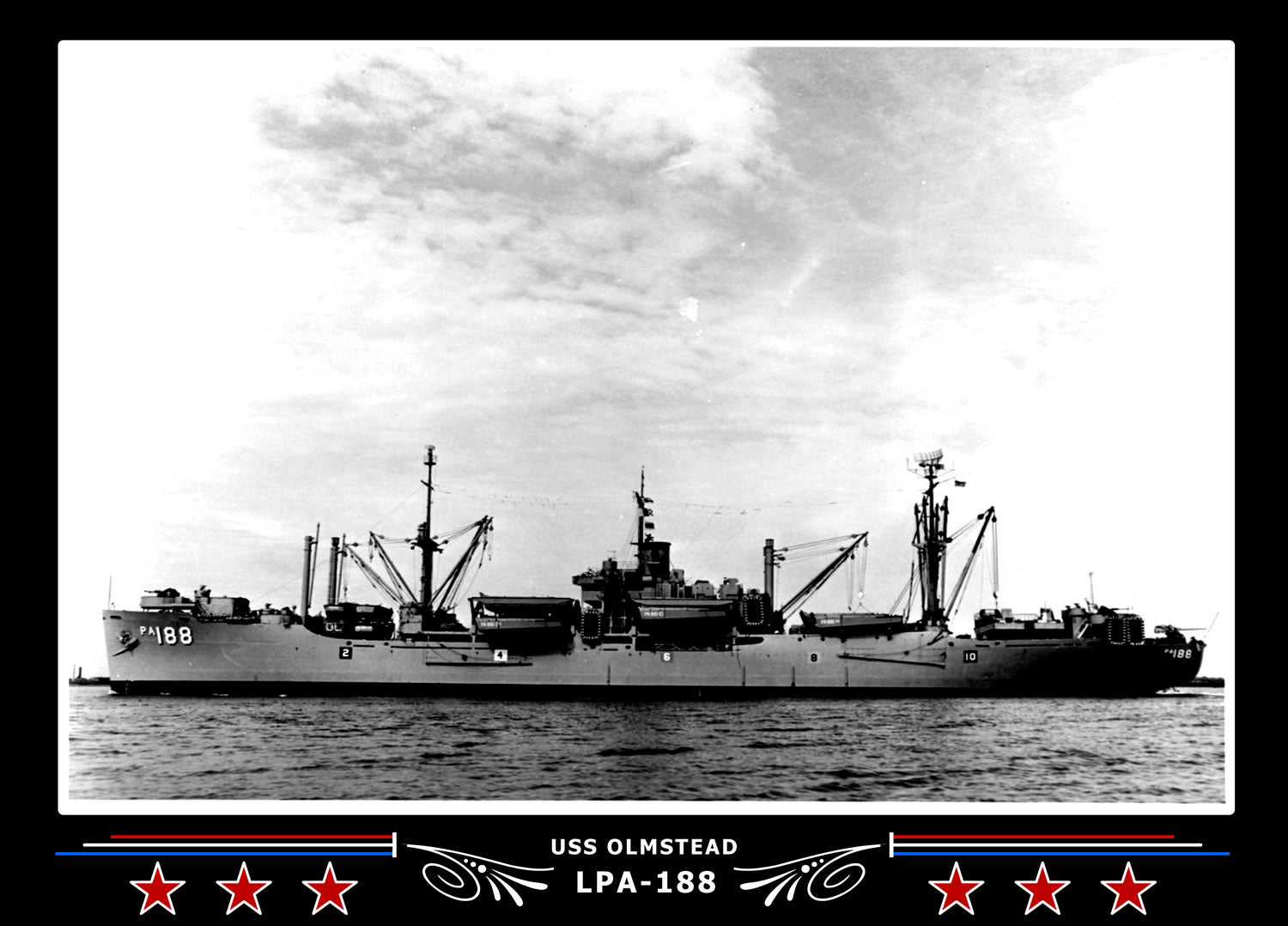USS Olmstead LPA188 Canvas Photo Print