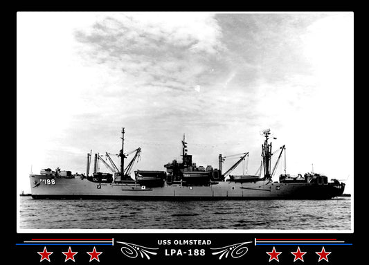 USS Olmstead LPA188 Canvas Photo Print