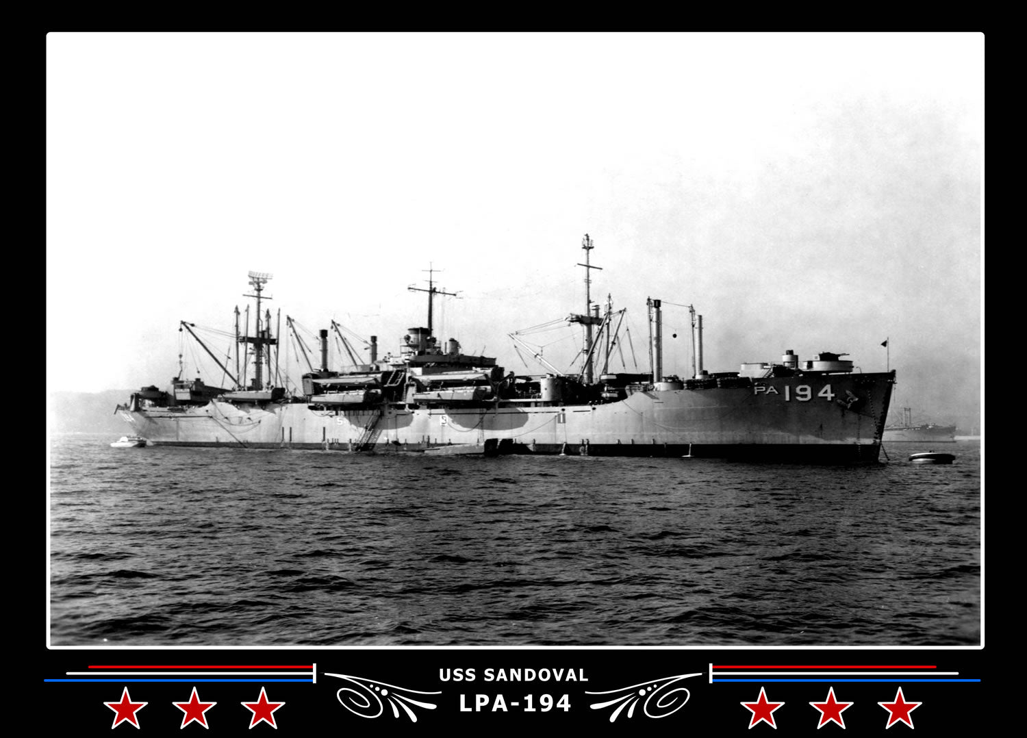 USS Sandoval LPA194 Canvas Photo Print