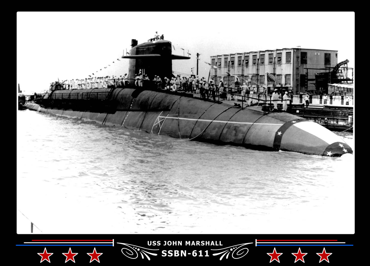USS John Marshall SSBN-611 Canvas Photo Print