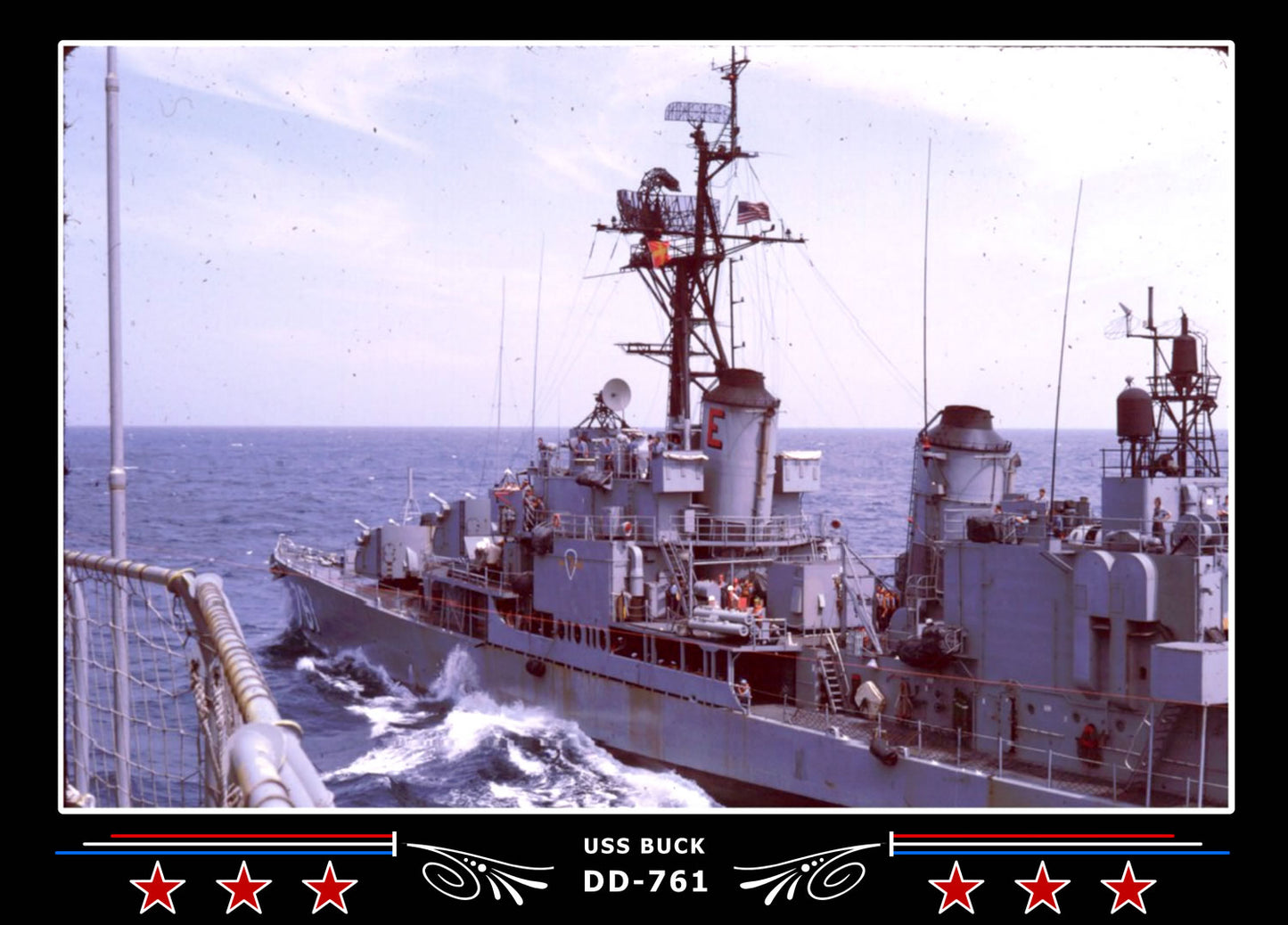 USS Buck DD-761 Canvas Photo Print