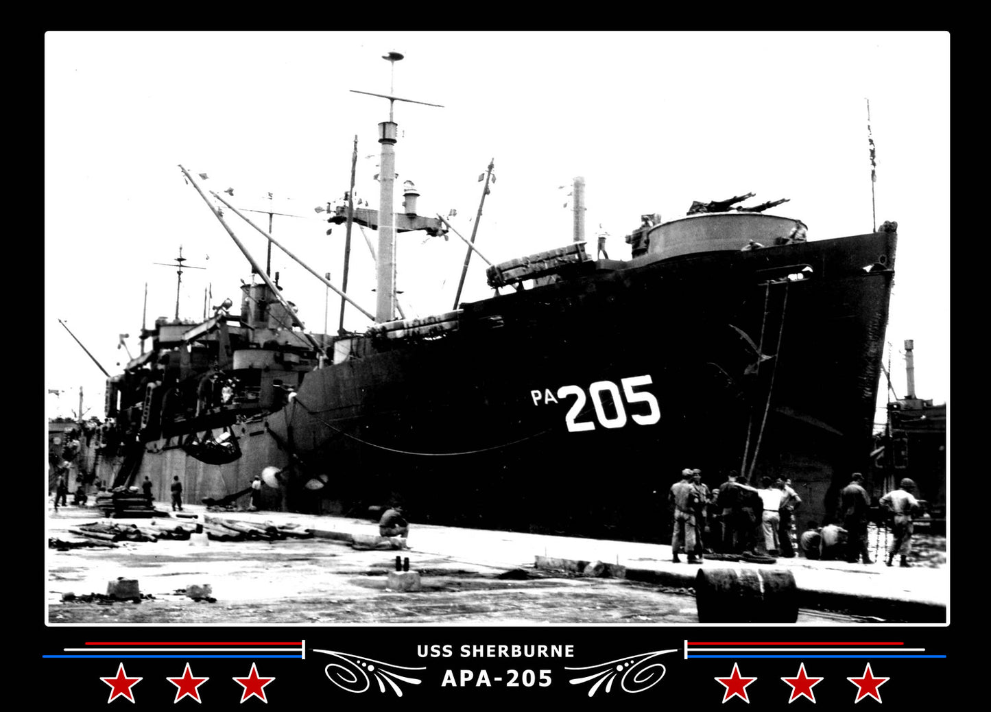 USS Sherburne APA205 Canvas Photo Print