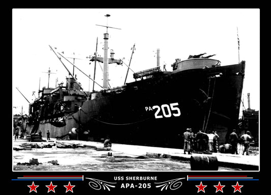 USS Sherburne APA205 Canvas Photo Print